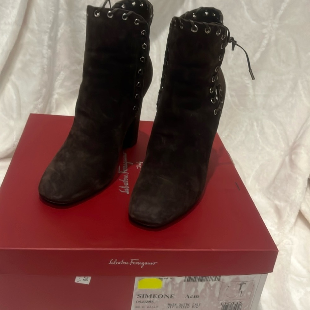 Salvatore Ferragamo Suede Booties